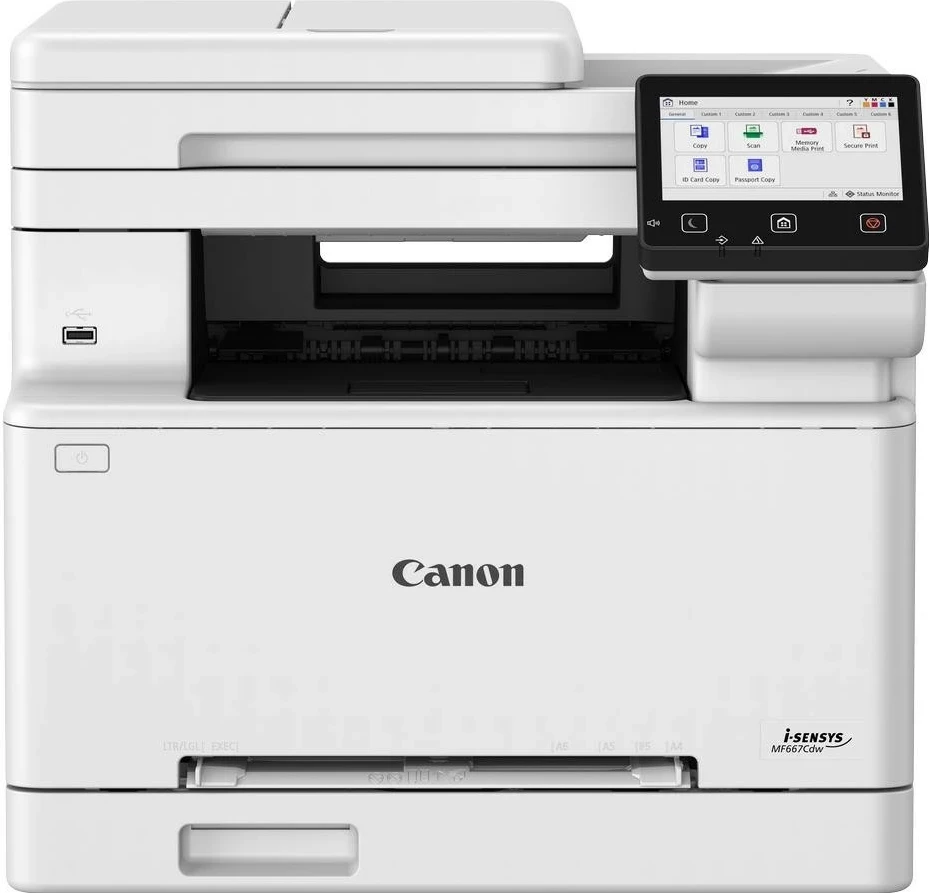 Printer laser Canon i-Sensys MF667Cdw, multifunksional, Wi-Fi, i bardhë
