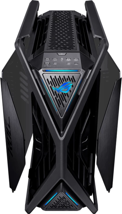 Kasë ASUS ROG Hyperion GR701 BTF Edition E-ATX/Midi Tower, tempered glass, 4x140mm fans, ARGB, 60W fast charging, e zezë