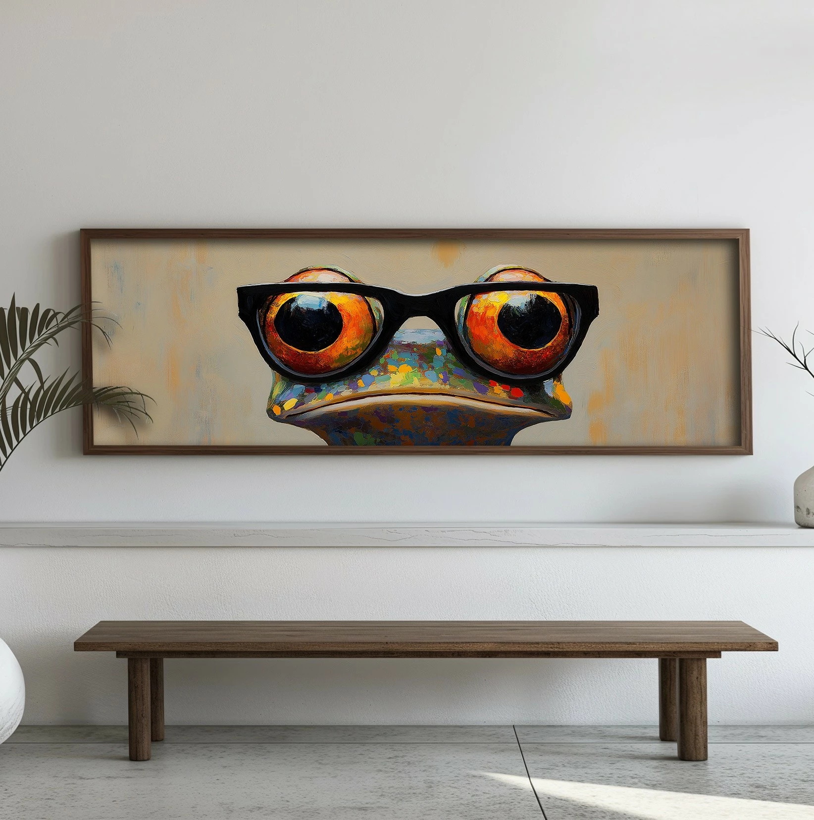 Pikturë dekorative me kornizë, MDF, Wallity, EMR066, shumëngjyrëshe, 40x120x3.5cm