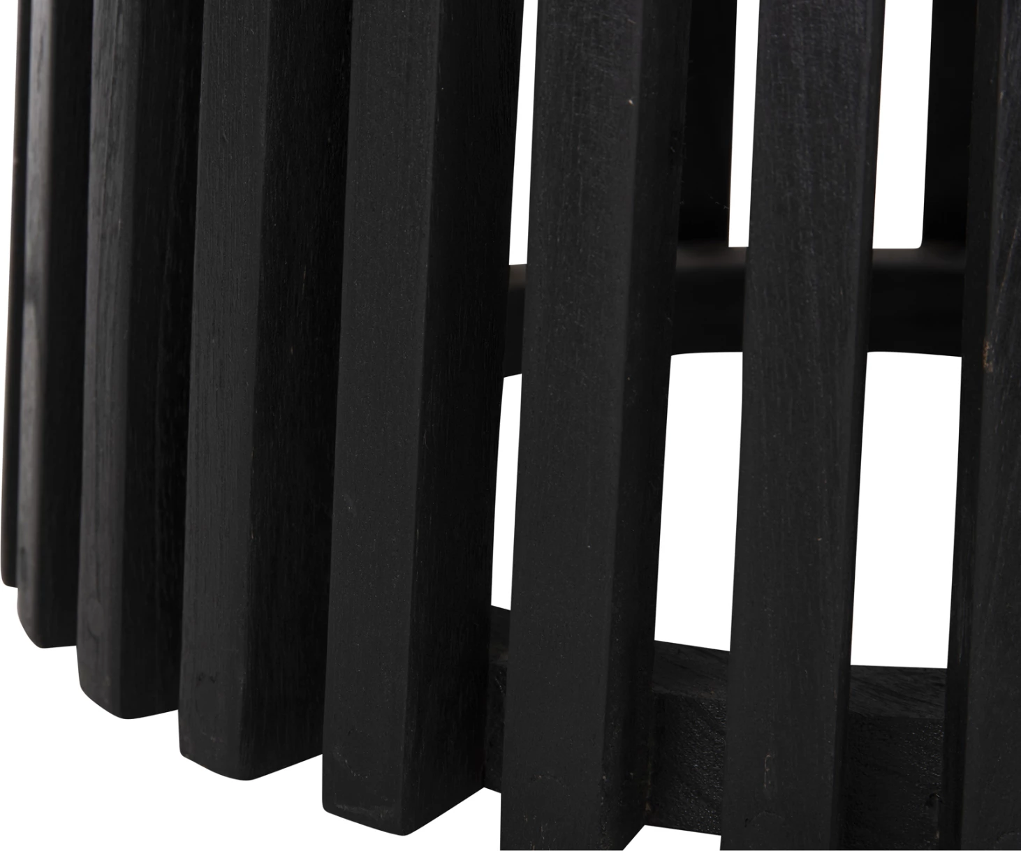 Baza e rrumbullakët për tavolinë FRANTZ FH9459.12, dru Mindi, ngjyrë e zezë, Φ60x74H cm