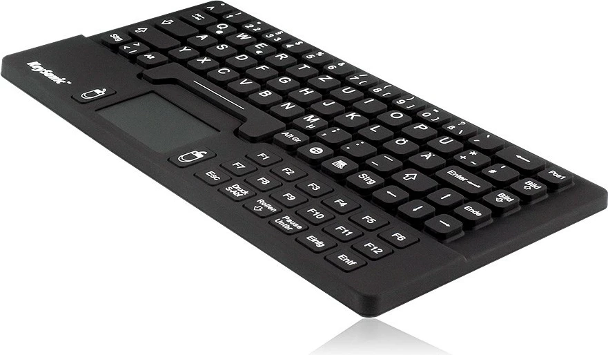 Tastierë mini KeySonic KSK-5031IN, mekanike, me touchpad, USB, e zezë