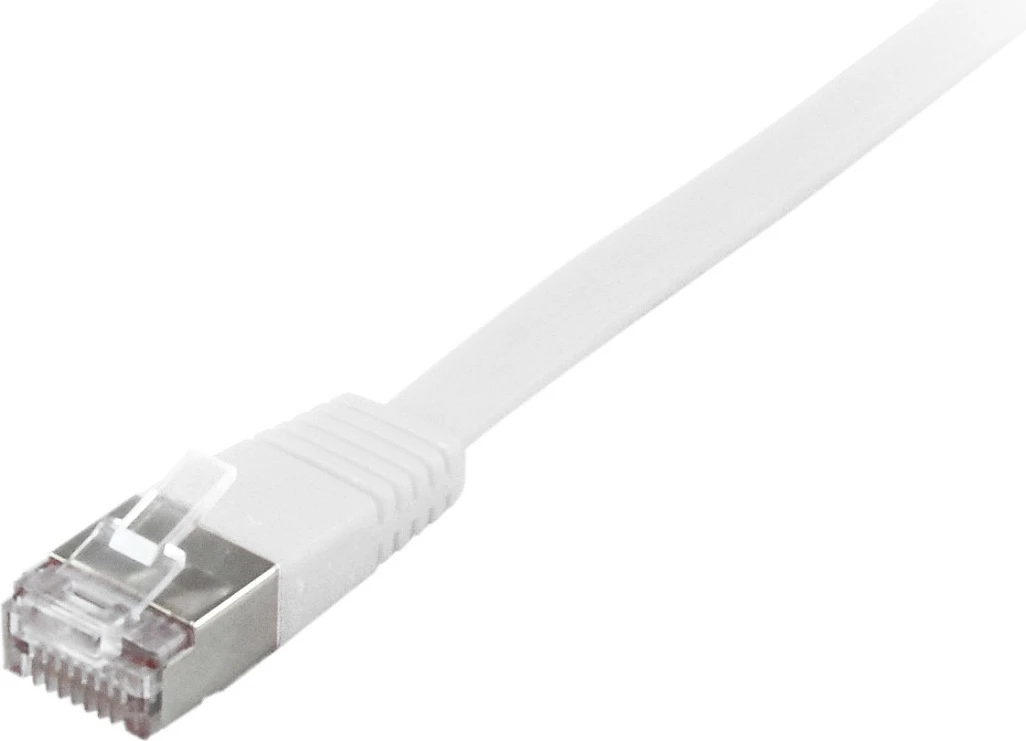 Kabllo rrjeti EQUIP Cat6a, 10m, flat, RJ-45, e bardhë