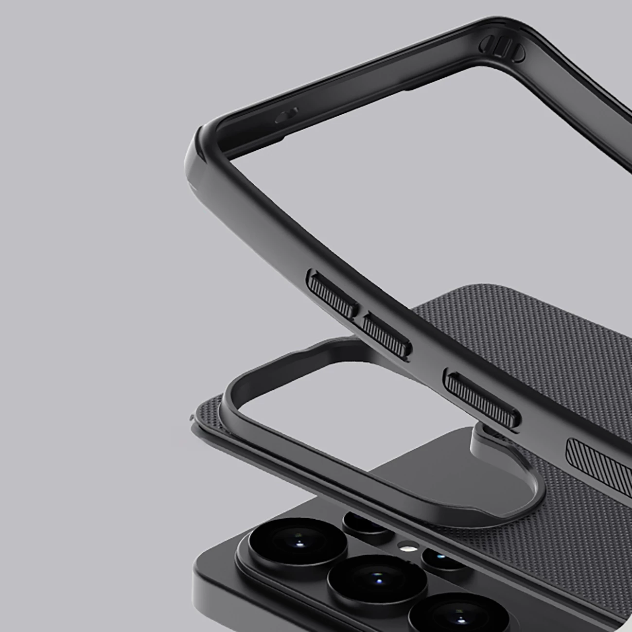 Mbështjellës Nillkin Super Frosted Shield Pro Magnetic MagSafe për Samsung Galaxy S26 Ultra, i zi