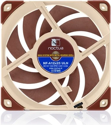 Ftohës Noctua NF A12 x 25 ULN, 12 cm, kaftë / kuq