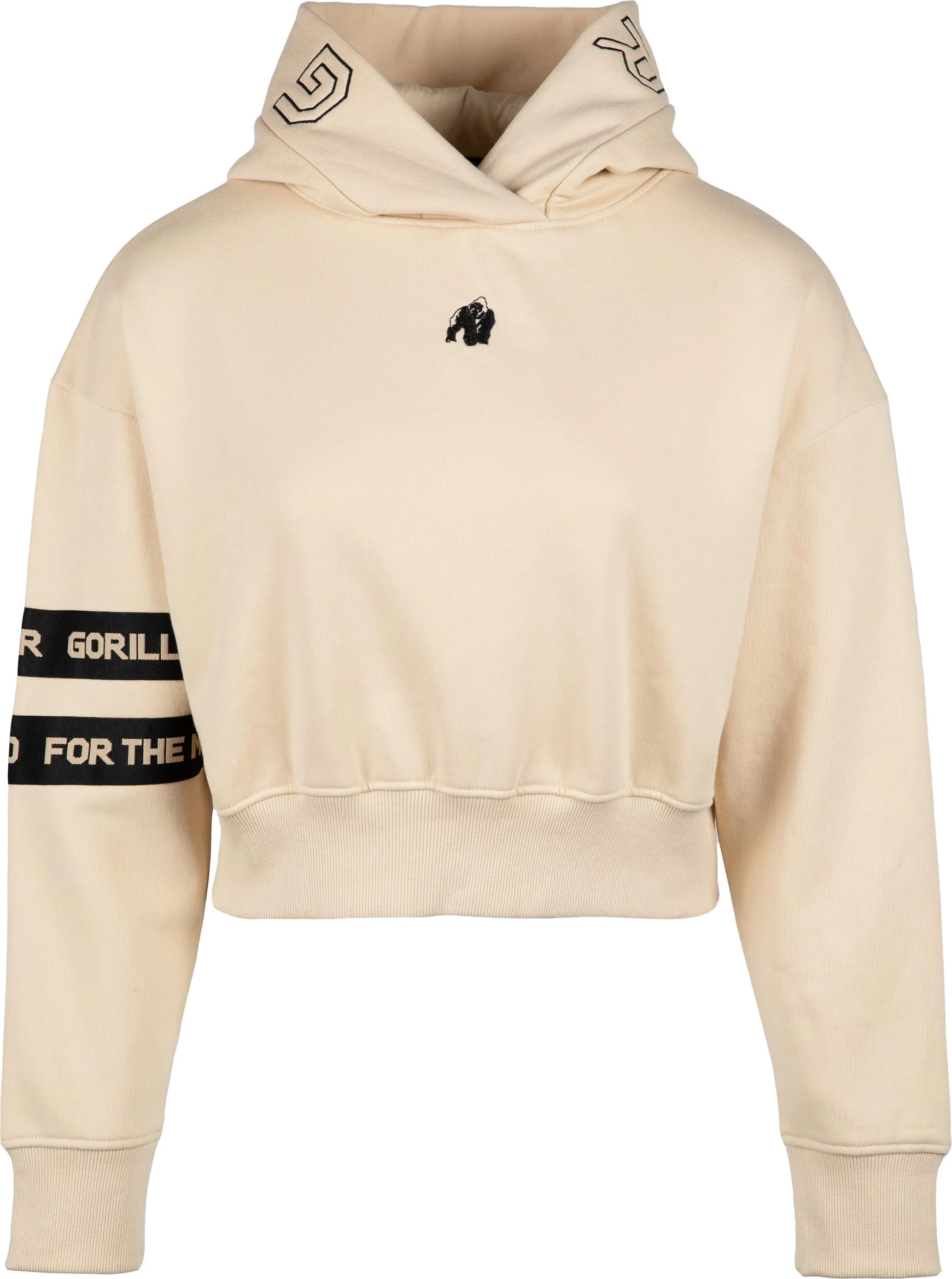 Tracey Cropped Hoodie - Beige [Madhësia: XS]