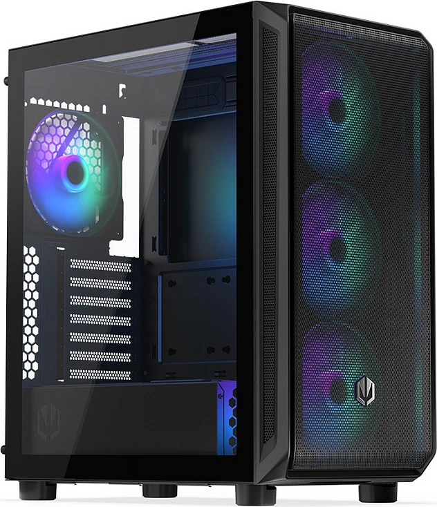 Kasë Endorfy ARX 500 ARGB TG, midi tower, xham i temperuar, e zezë
