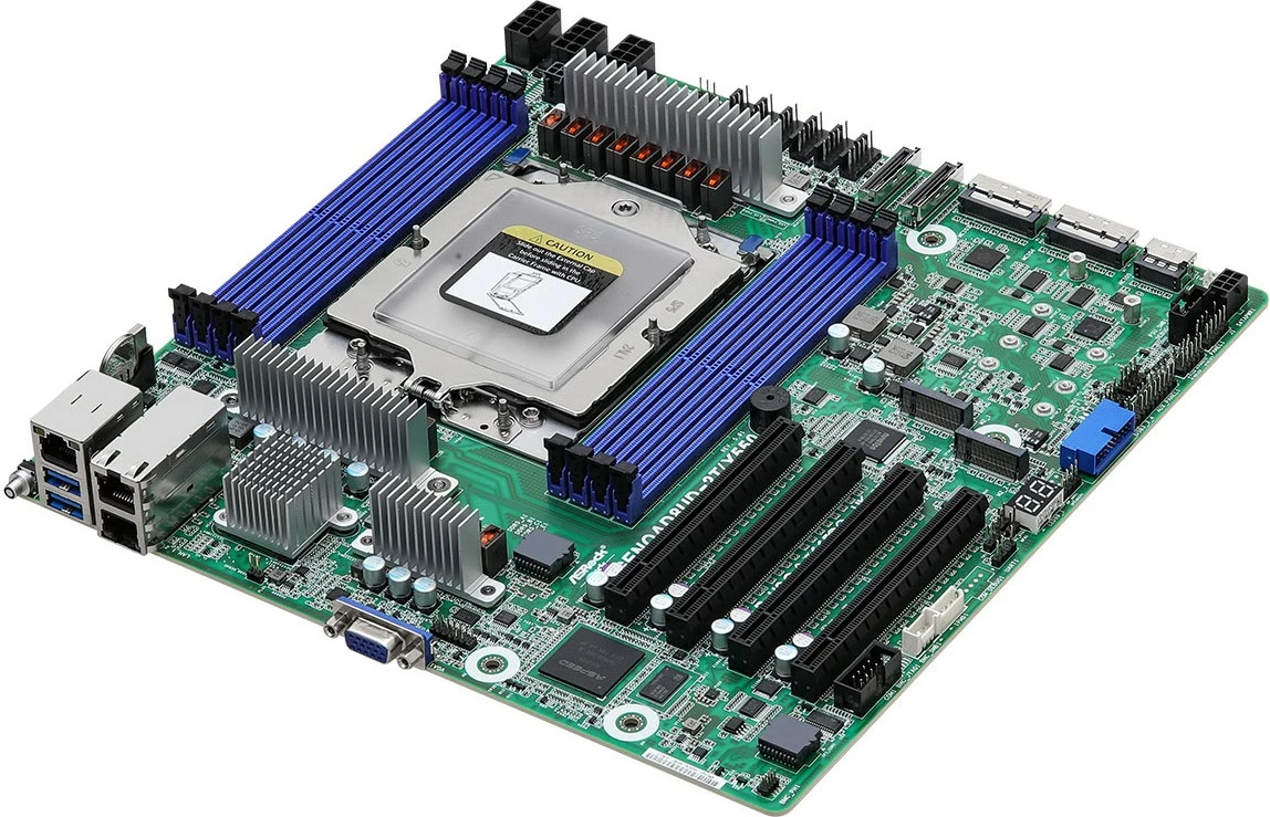 Pllakë amë ASRock GENOAD8UD-2T/X550, micro ATX, Socket SP5, DDR5, 2x 10Gb Ethernet
