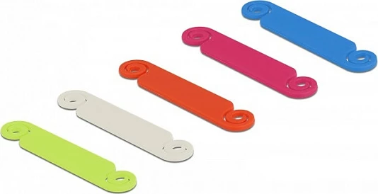 Shenjues kabllosh DeLOCK, set 10 copë, për kabllo deri 4 mm, shumëngjyrësh