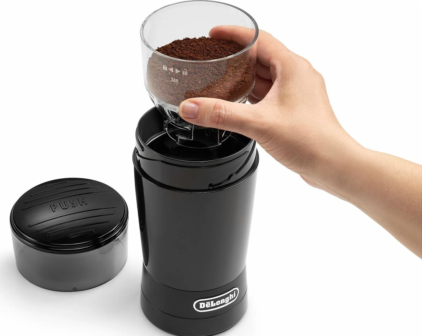 Mulli kafeje elektrik DeLonghi KG200 90 g, i zi