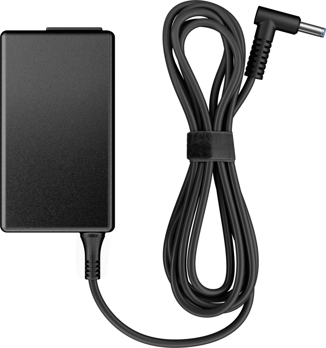 Adapter rryme laptop HP H6Y89AA#ABB, kunjë cilindrik me kënd, i zi