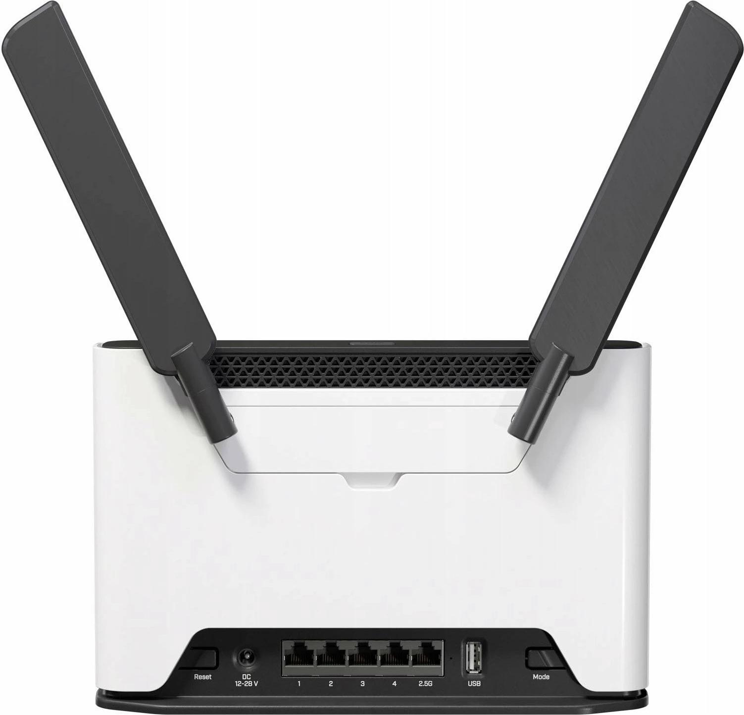 Router MikroTik Chateau 5G R17 ax (S53UG+5HaxD2HaxD-TC&RG650E-EU) Wi‑Fi 6 AX1800, modem 5G Release 17 me eSIM/microSIM, 5x LAN (1x 2.5GbE + 4x Gigabit), i bardhë