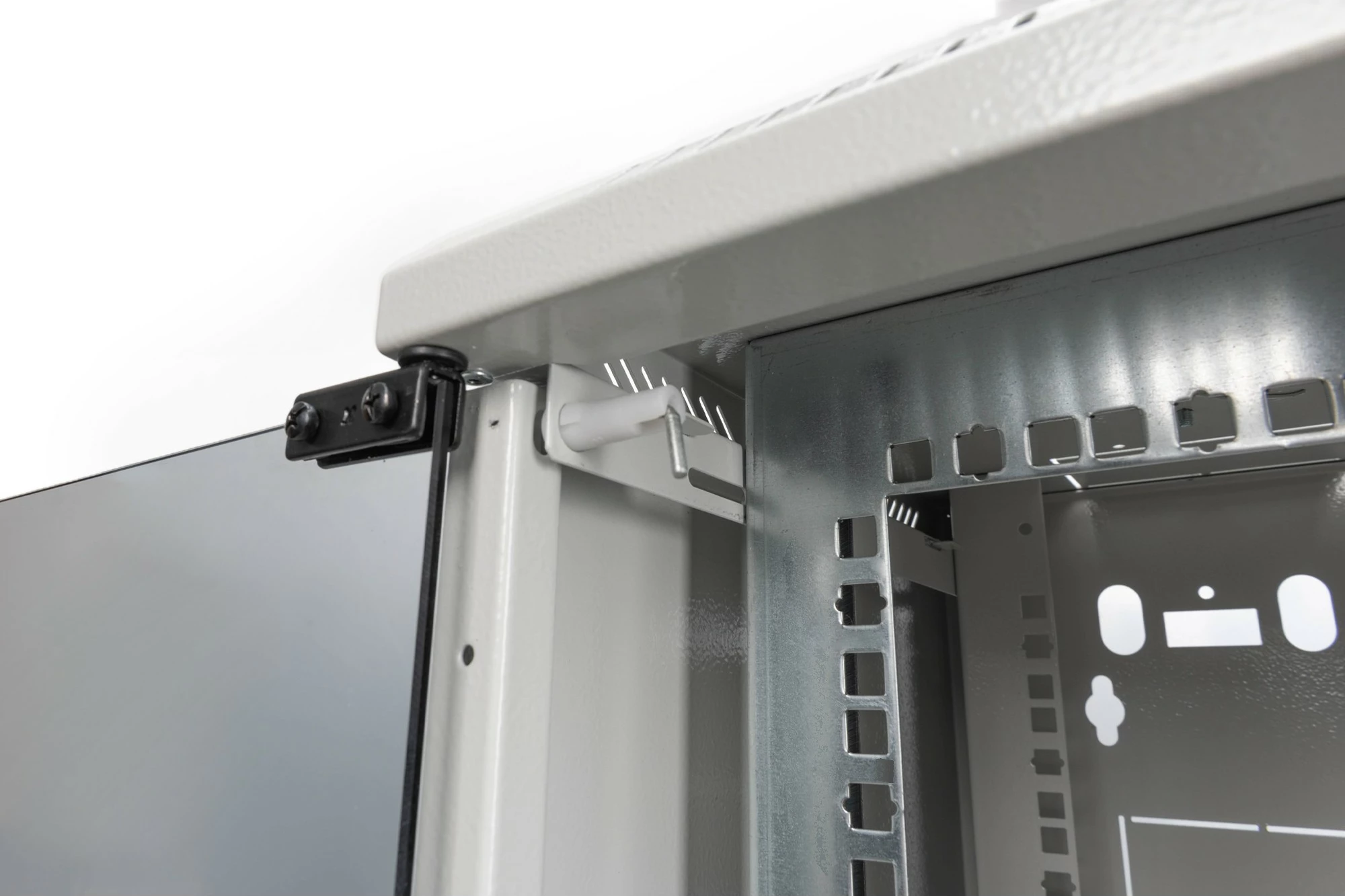 Kasë muri Digitus 10U, 25.4cm (10"), xham, gri