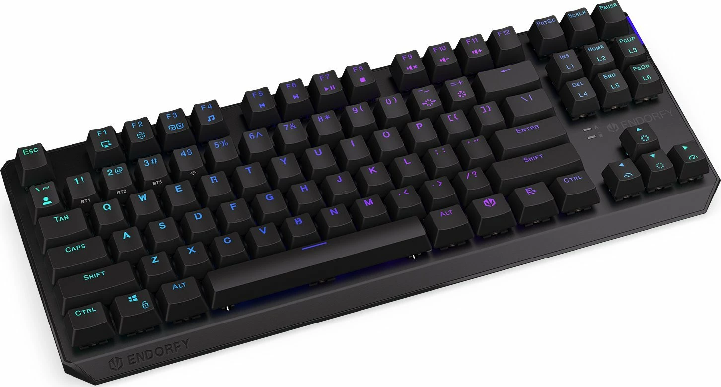 Tastierë mekanike Endorfy Thock TKL Wireless Red (EY5A080), Kailh Box Red, RGB, US layout, e zezë