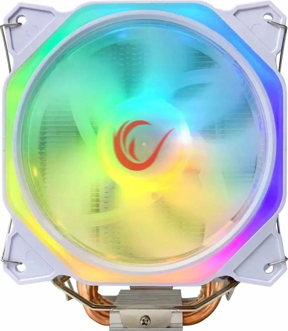 Ftohës CPU Rampage Octagon C50 120mm ARGB 1800RPM TDP 165W, i bardhë