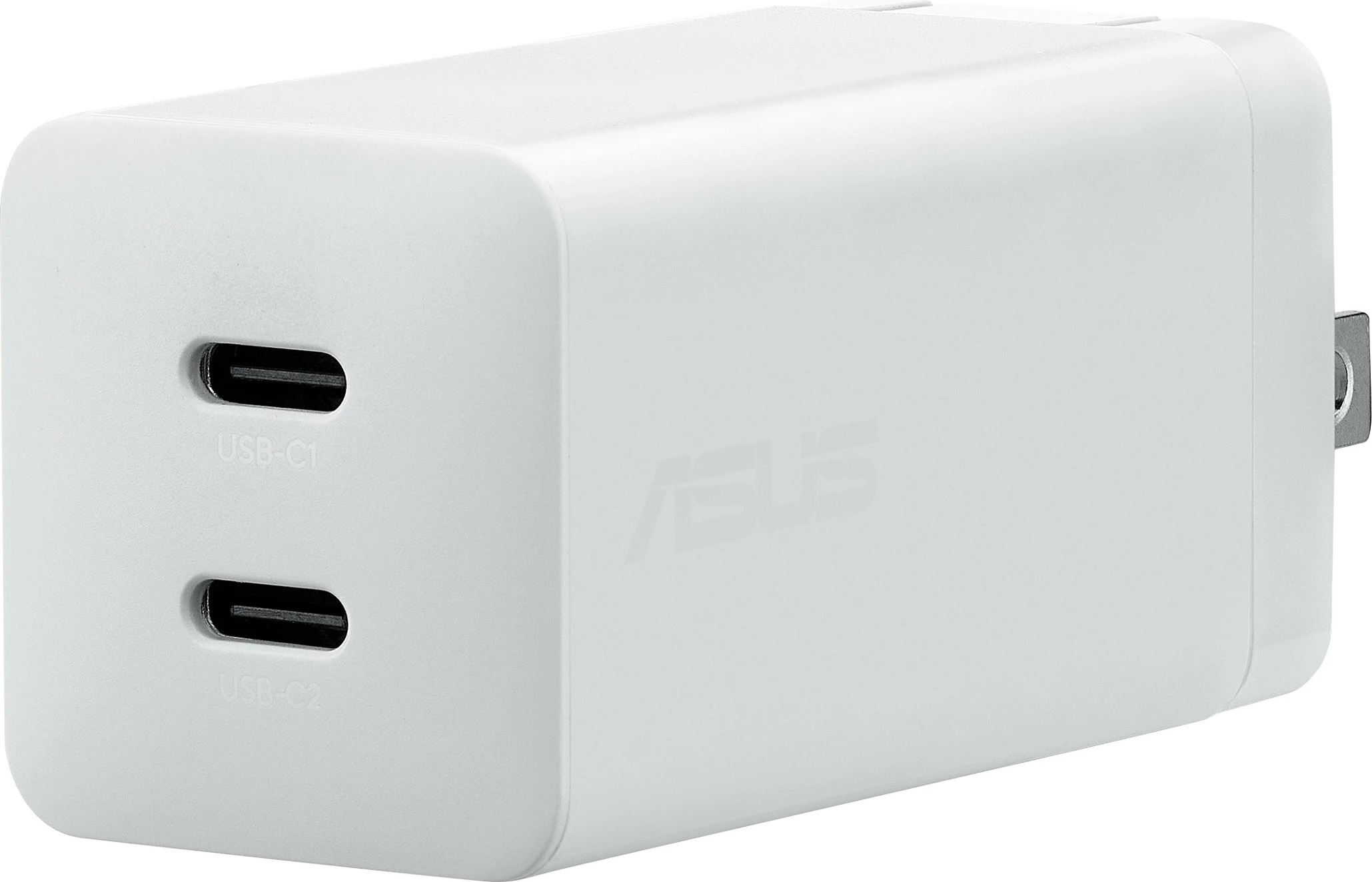 Karikues USB-C ASUS AC65-05, 65W GaN, 2x USB-C PD/PPS, i bardhë