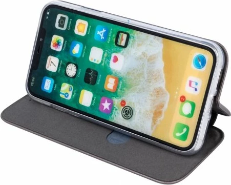 Mbështjellës flip cover HAVANA Premium Soft për Samsung Galaxy S21 Plus G996, magnetik, me xhep për kartë, gri