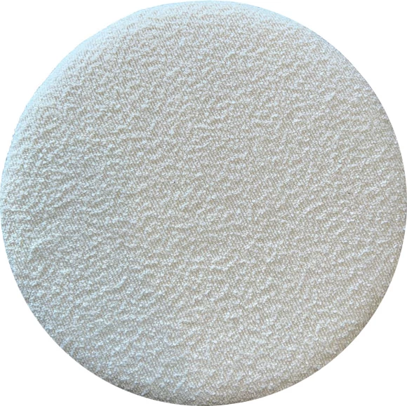 Stool i rrumbullakët, ngjyrë e bardhë, 38x38x40 cm