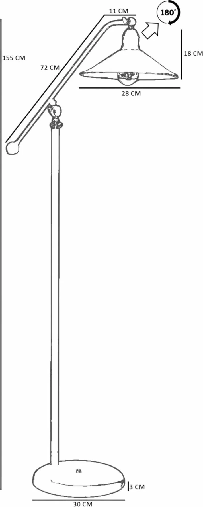 Llambë dyshemeje Opviq, ngjyrë mente, 8959-8