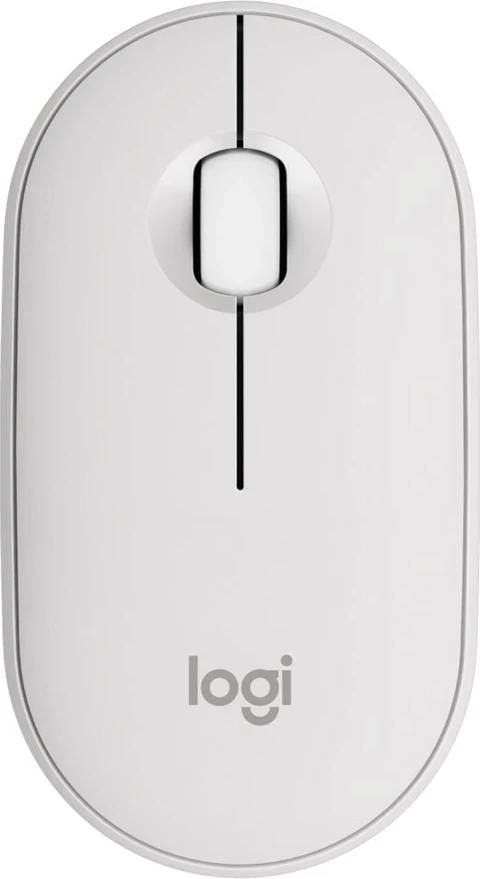 Maus Logitech 910-007013 wireless, ambidextrous, 4000 DPI, i bardhë