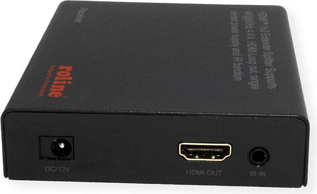 Zgjatues dhe ndarës HDMI ROLINE 1x2, Cat6A, 70m, 4K@60Hz