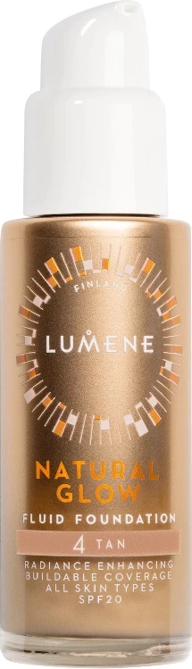Fondatinë Lumene Natural Glow Fluid Foundation SPF20 4 Tan, 30ml