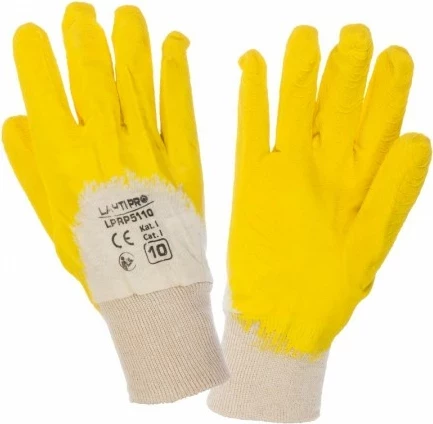 Doreza mbrojtëse lateksi LAHTI PRO L211410W, XL, verdhë, palë
