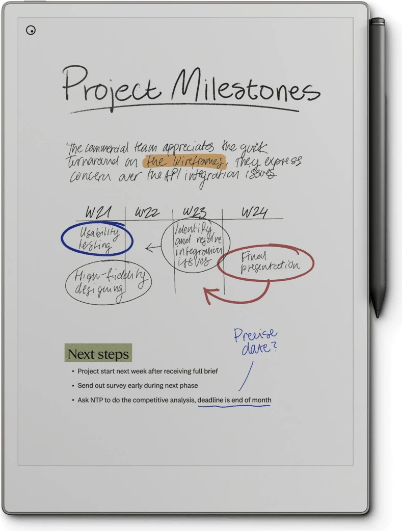 Tablet E-ink reMarkable Paper Pro 11.8\", 64 GB + Marker Plus set