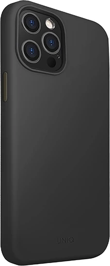 Mbështjellës UNIQ Lino Hue për iPhone 12 Pro Max, i zi