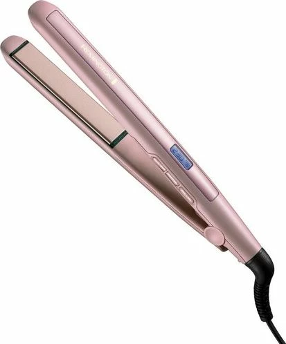 Drejtues flokësh Remington S5901, 230°C, pllaka qeramike me kokos, rozë