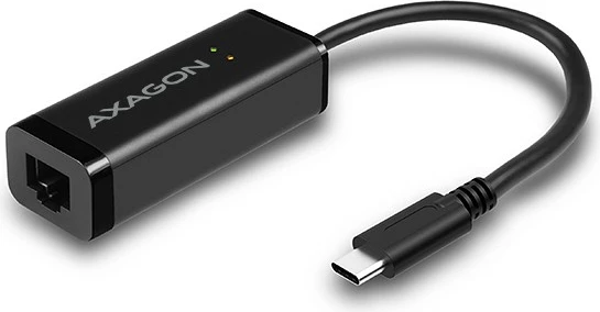 Adapter rrjeti AXAGON ADE-SRC, USB-C 3.2 Gen 1 në Gigabit Ethernet, i zi