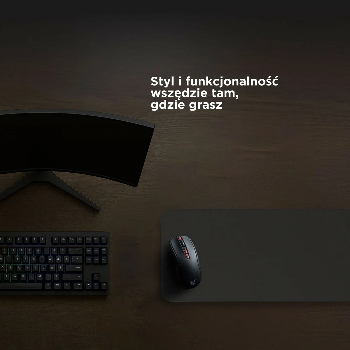 Mauspad Rampage Pulsar Pro XXL, 90x40 cm, tkaninë jacquard, e zezë