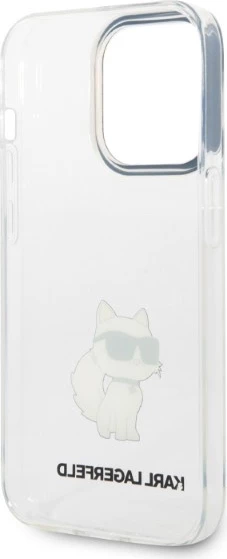 Mbështjellës iPhone Karl Lagerfeld KLHCP14XHNCHTCT, Choupette, për iPhone 14 Pro Max 6.7", Transparent
