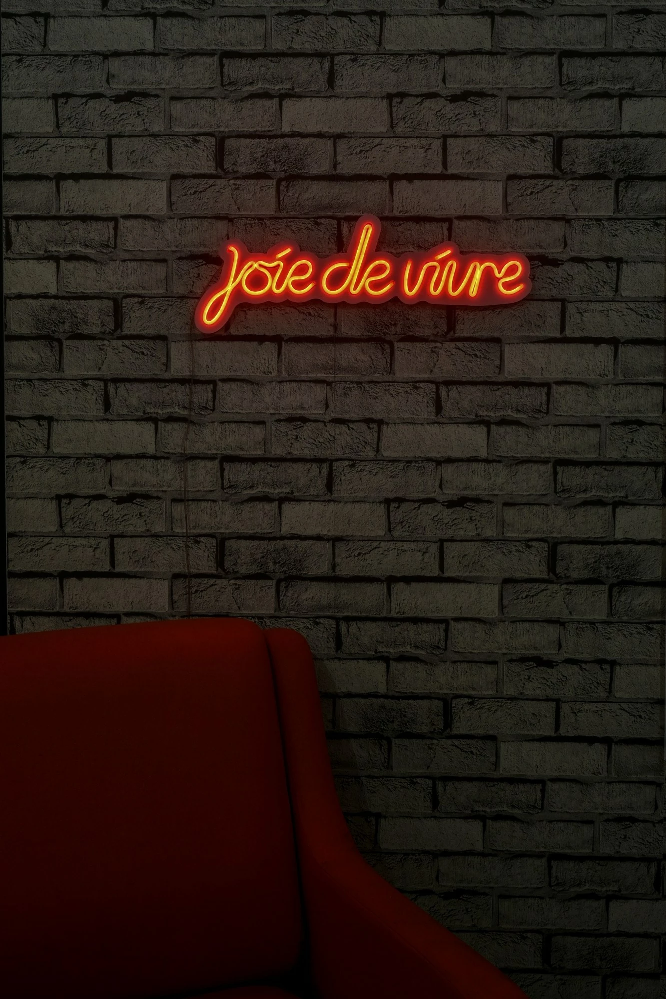 Dekor dritash LED plastike, Joie de Vivre, e kuqe