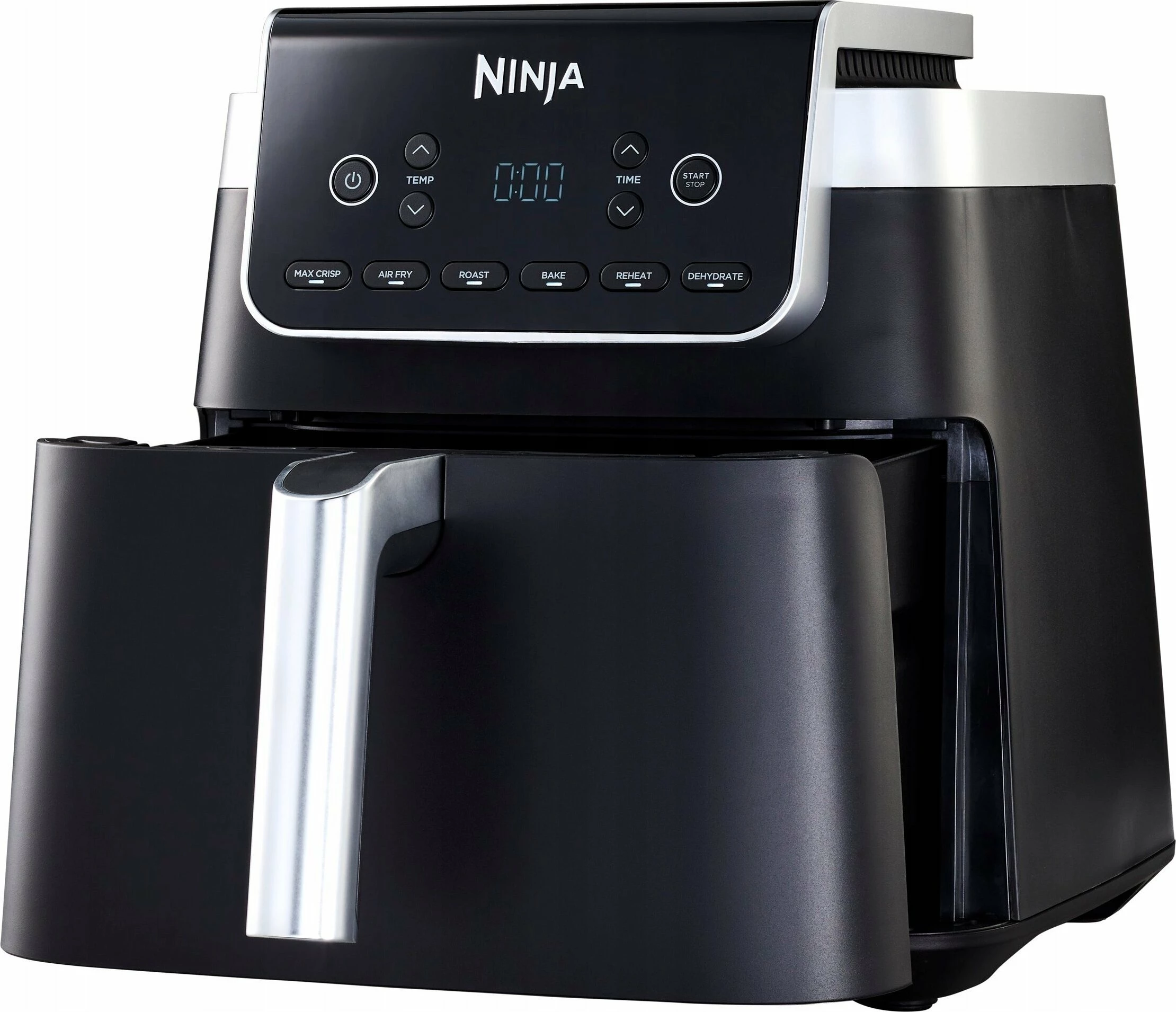 Fritezë pa vaj Ninja MAX PRO AF180EU 6.2L 2000W, e zezë, set me pjatë grilli të rregullueshme