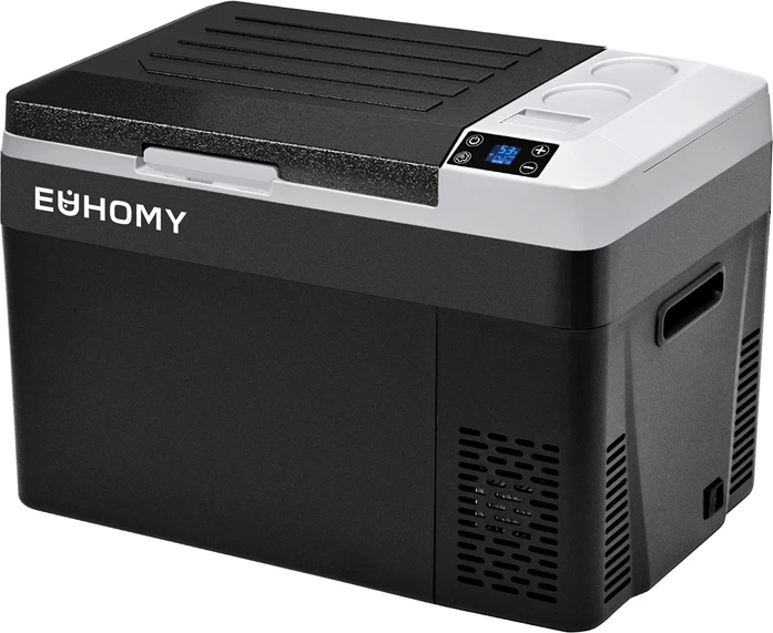 Frigorifer portativ për veturë Euhomy CF008-30BL, 30L, -22°C, i zi, set me bateri