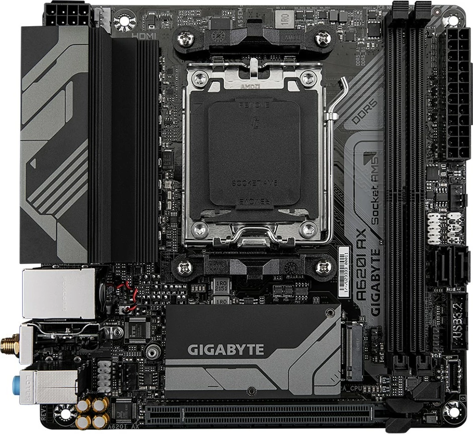 Pllakë amë Gigabyte A620I AX, Socket AM5, DDR5, Wi-Fi 6E