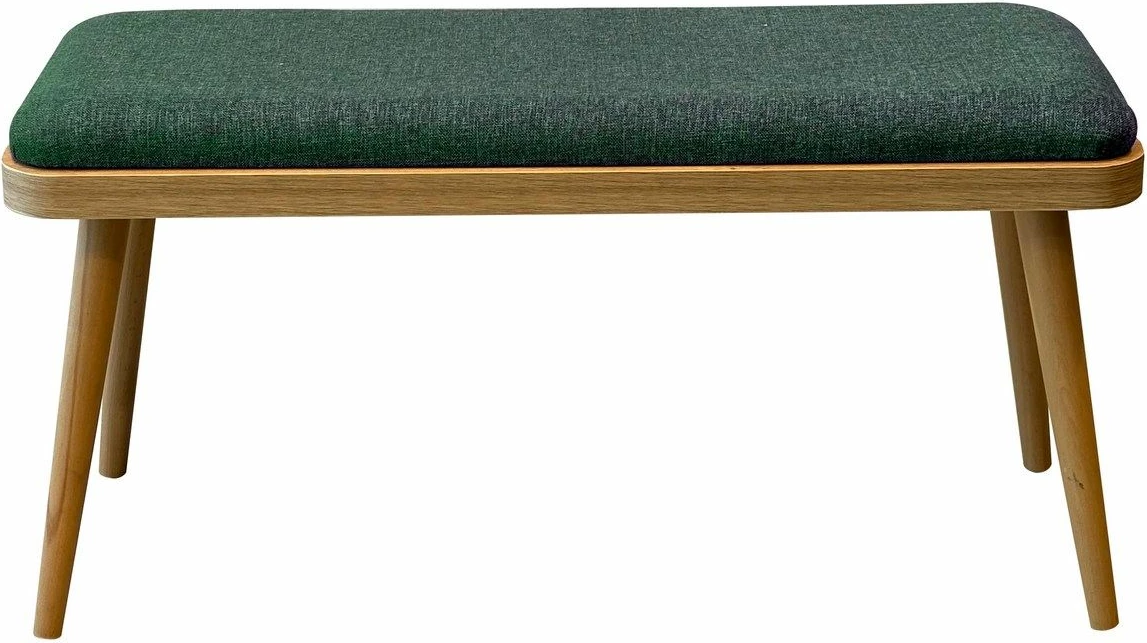 Set tavoline me karrige për ngrënie, zgjatës, 4 pjesë, Skye Decor, Vina Mini 04 1070, ngjyrë lis, e gjelbër