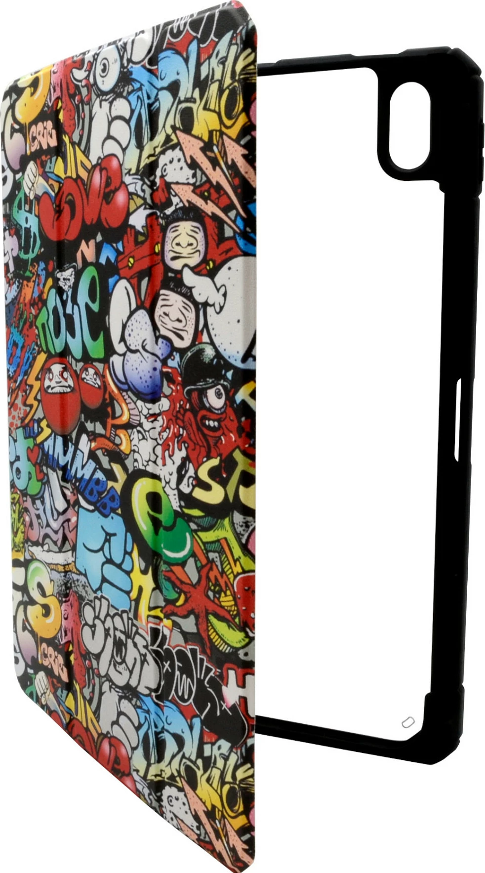 Mbështjellës për iPad RealPower iPad 10 Case 10.9", folio me stand, design Graffiti, multikolor
