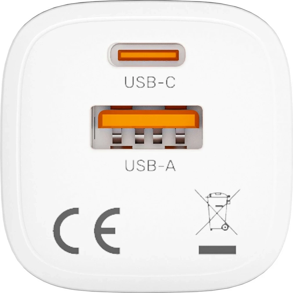 Karikues rrjeti Unitek, 1x USB-A 1x USB-C QC 33W, bardhë