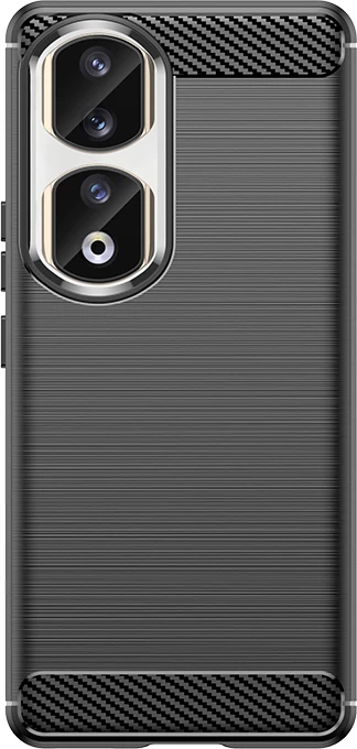 Mbështjellës Hurtel Carbon Case për Honor 90 Pro, i zi
