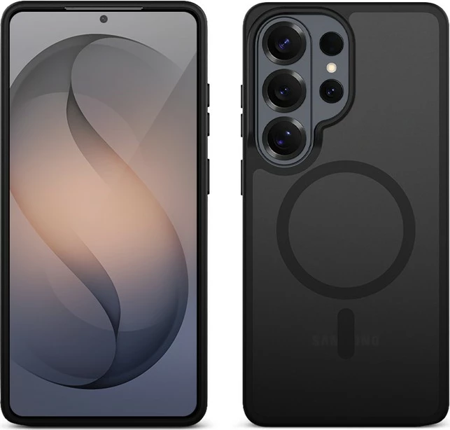 Mbështjellës CRONG Hybrid Matte Magnetic MagSafe për Samsung Galaxy S26 Ultra, polikarbonat, 30x magnet N52, e zezë