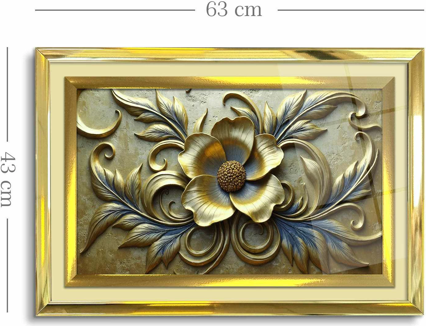 Pikturë dekorative me kornizë, Wallity, shumëngjyrëshe, 43x65cm
