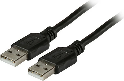 Kabllo USB EFB Elektronik K5253SW, USB-A në USB-A, 1.8 m, USB 2.0, e zezë