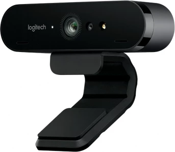 Kamerë web Logitech BRIO 4K Ultra HD (960-001106), 13MP, USB 3.2, me mikrofon, e zezë
