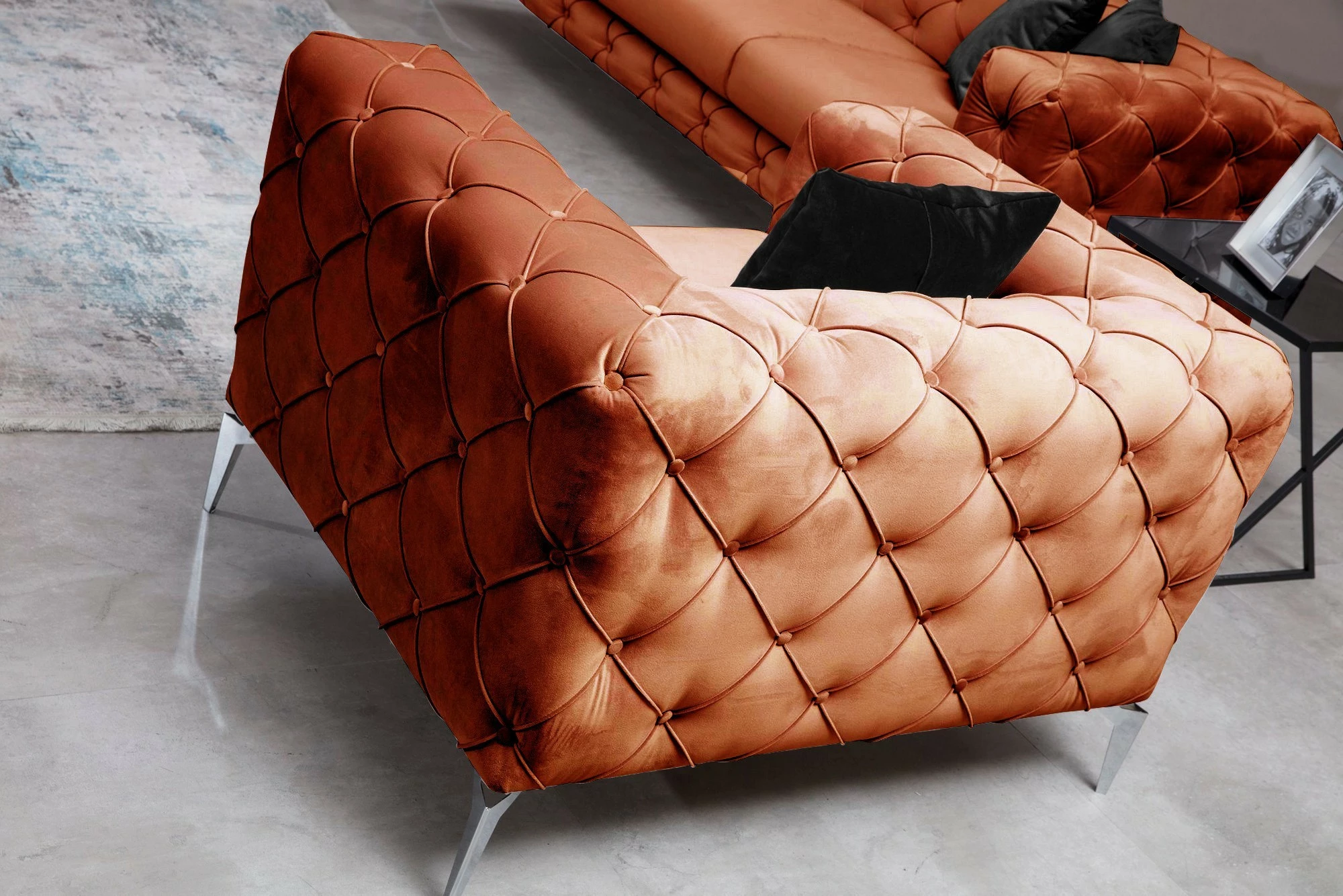 Karrige Wing Como, portokalli, Atelier del Sofa
