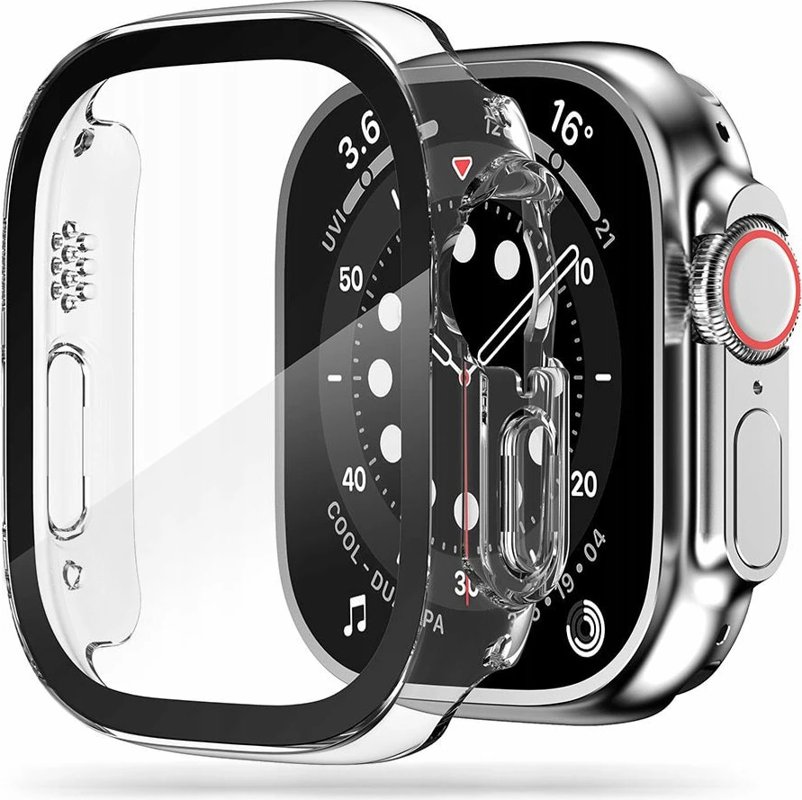 Mbështjellës Tech-Protect Defense360 për Apple Watch Ultra 1/2 (49mm), Transparent