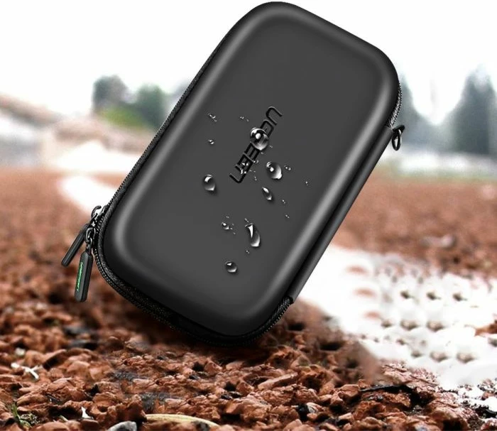 Kasë për hard disk UGREEN 50274 2.5\", EVA, rezistente ndaj goditjeve dhe spërkatjeve, 18 x 9.5 x 5.5 cm, e zezë