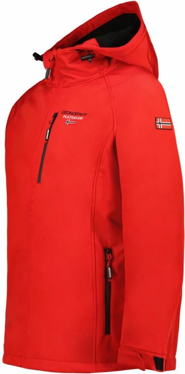Jakne softshell për meshkuj Geographical Norway, e kuqe [Madhësia: XL]