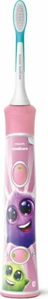 Furçë dhëmbësh elektrike sonike Philips Sonicare For Kids HX6352/42, 2 moda, 2 koka, rozë