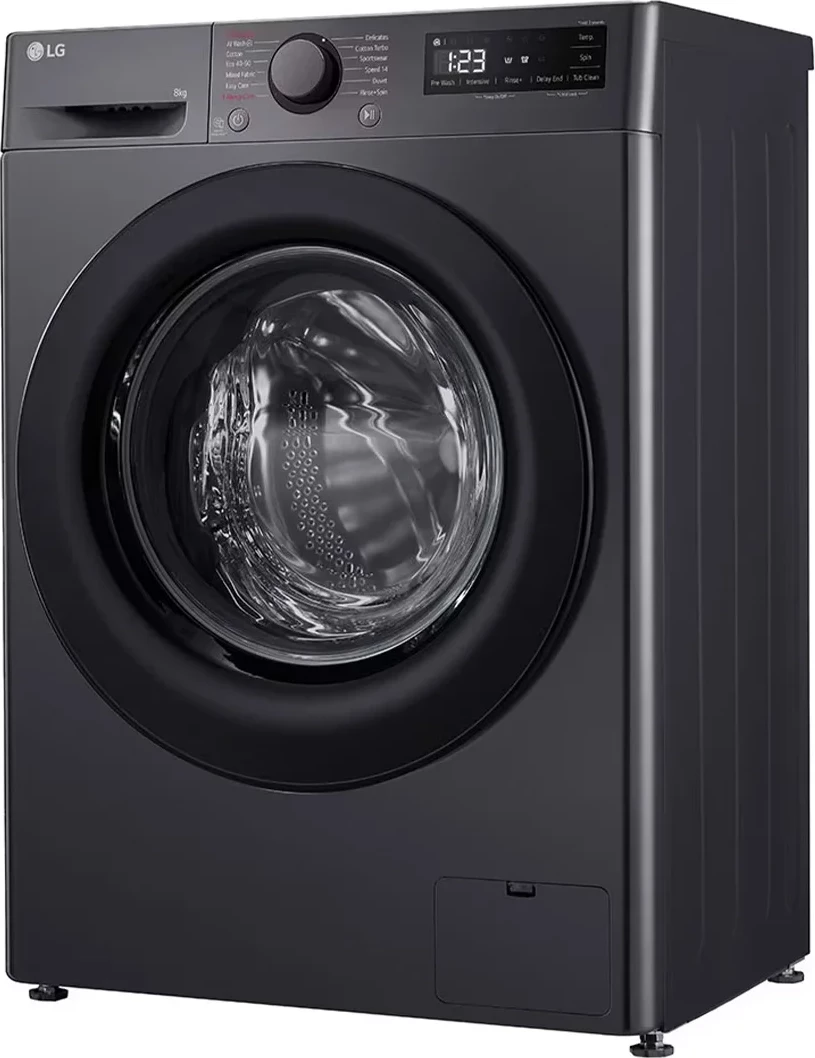 Makine larëse, LG F2WR508SBM, 8 kg, 1200 rpm, AI DD dhe Steam, Slim, e zezë